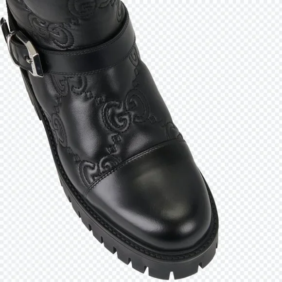Gucci GG Matelassé Lug Sole boot - Picture 2 of 4